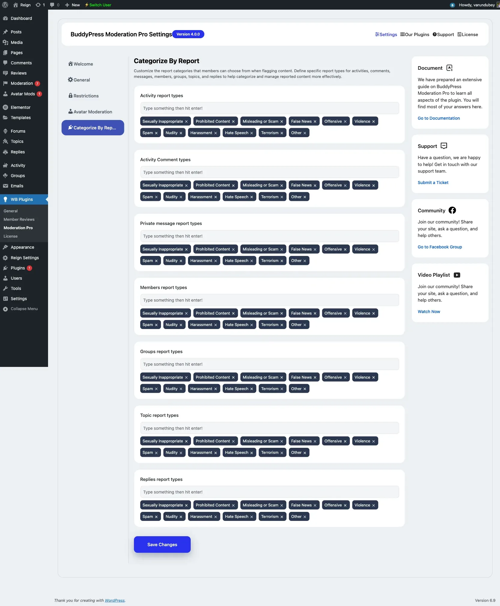 Categorize By Report