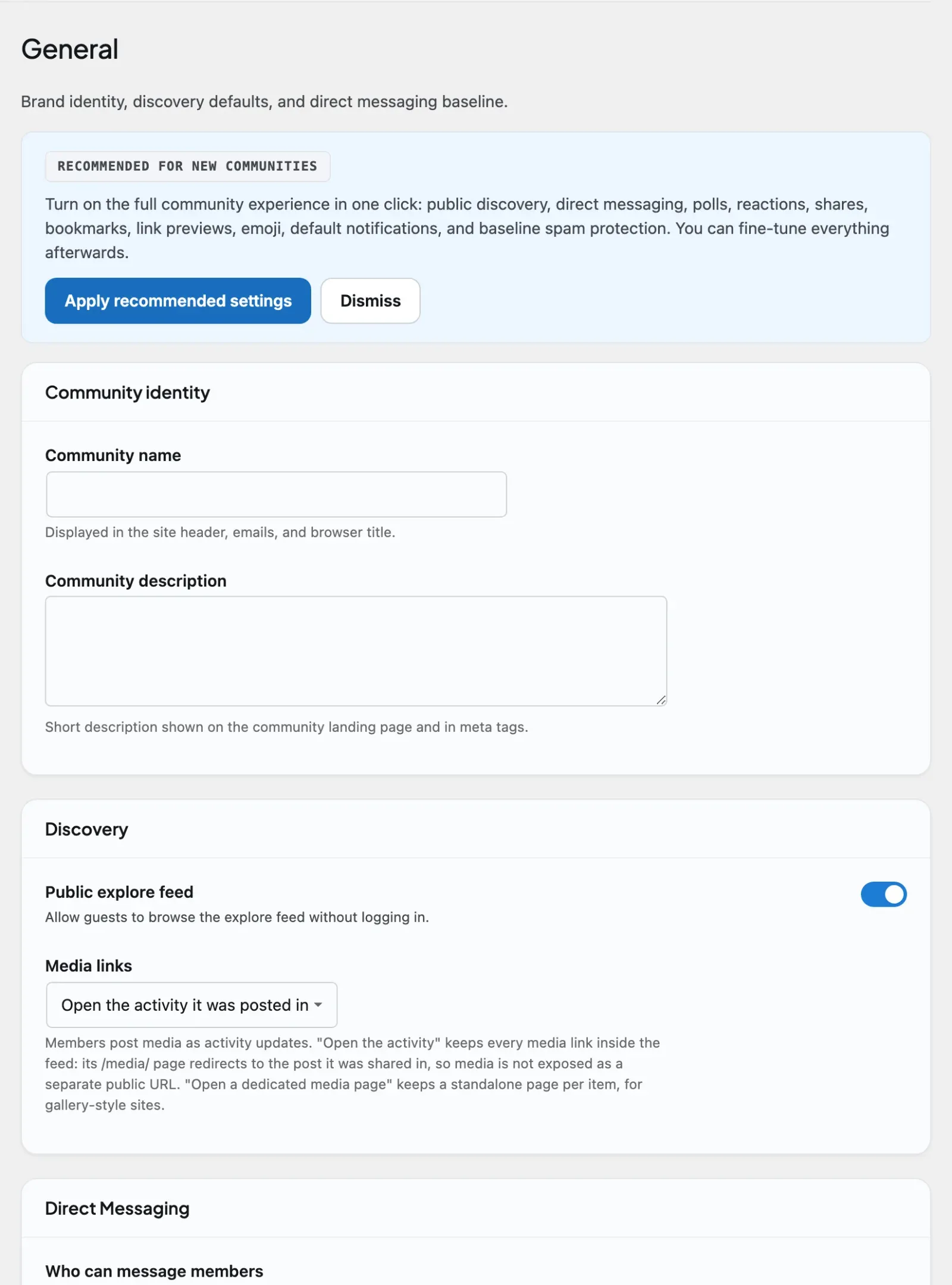 The Pro admin settings powered by the BuddyNextPro Installer tables documented on this page