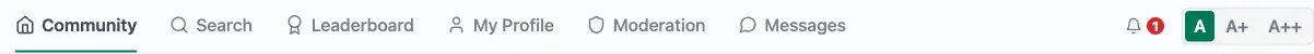 Jetonomy Navigation block rendered in a community sidebar as a permission-aware Category to Space tree