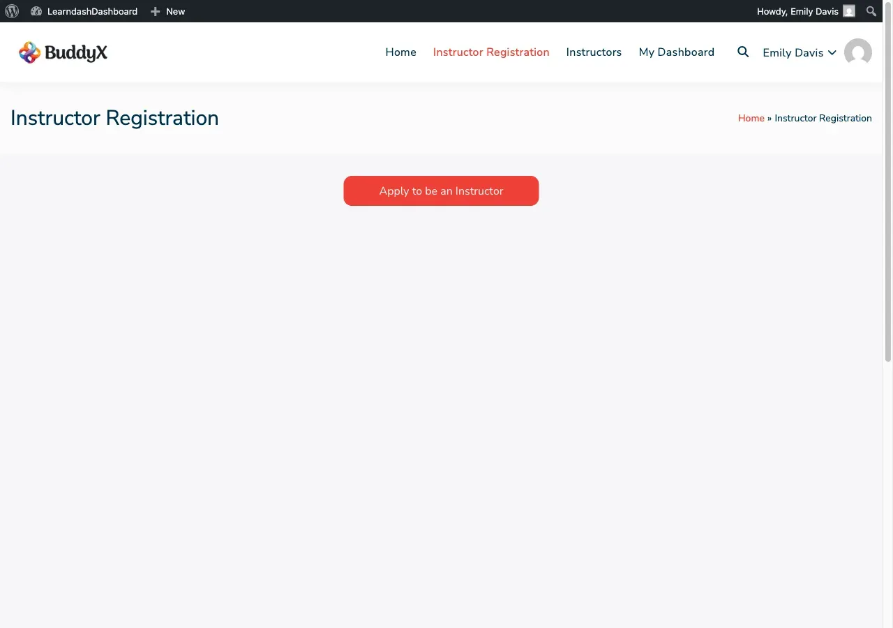 Instructor Registration Form
