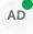 Close-up of a member avatar with the green online status dot in the lower corner