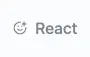 The reaction strip on a post, showing the eight default emoji options a member can pick from