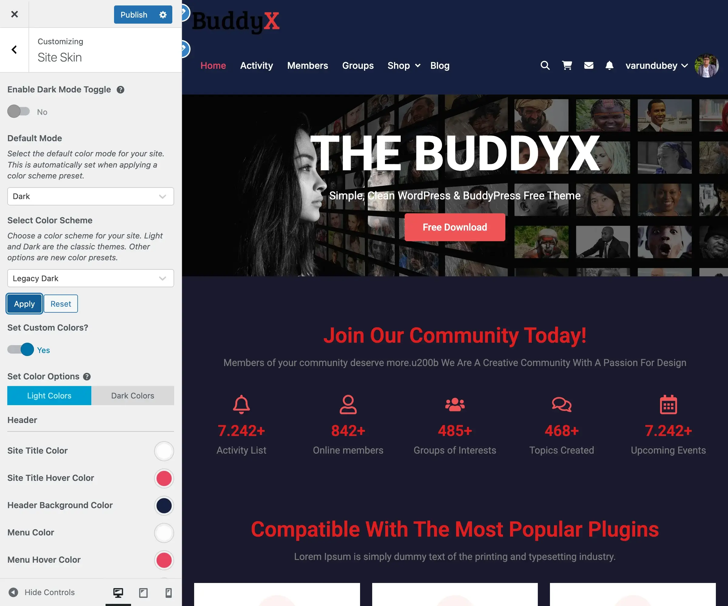 Site Skin - Dark Mode Applied